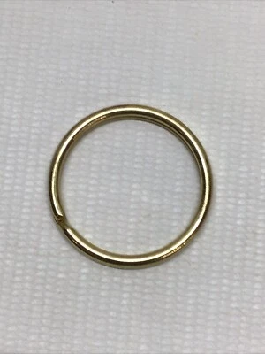 "Anillo dividido de oro de 1,25"" de diámetro" Foto 1 de 4