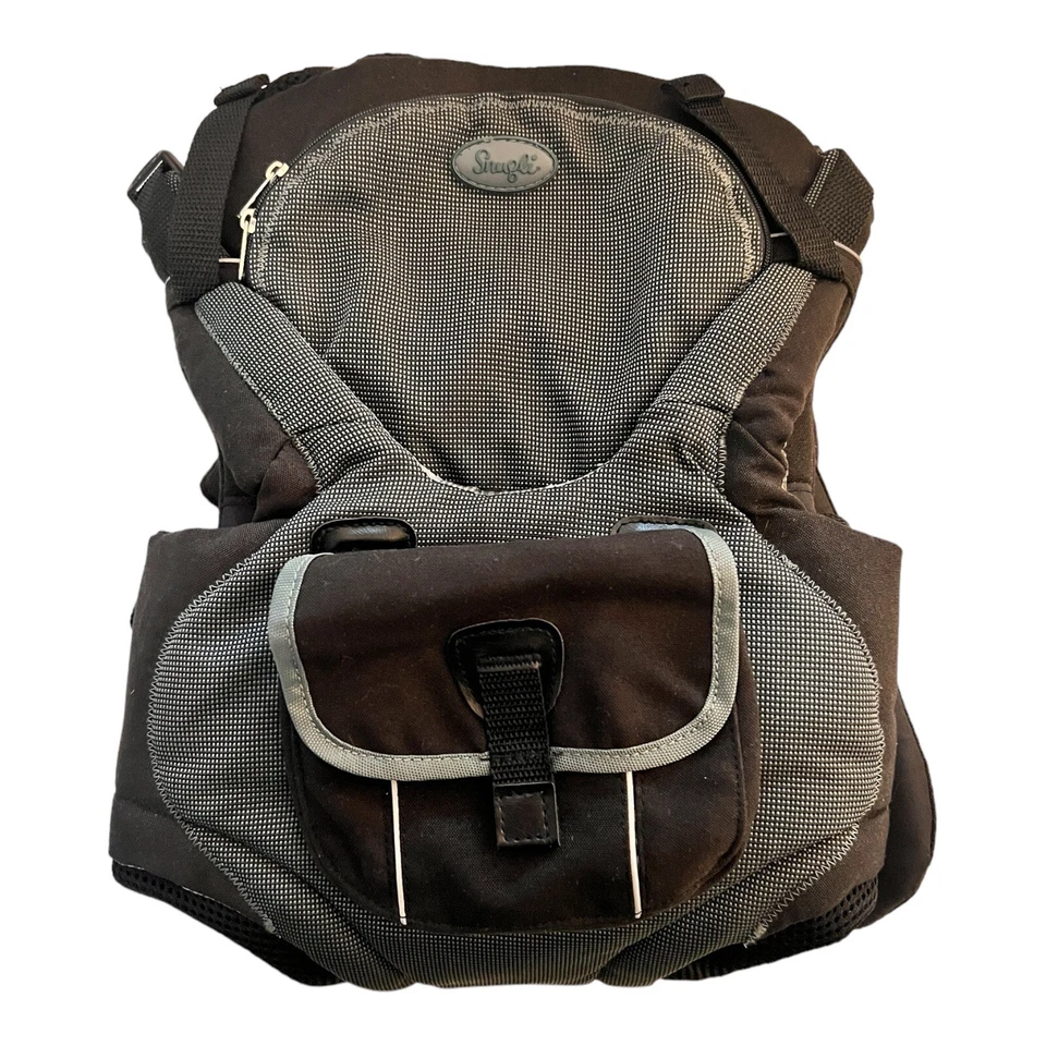 Mochila para bebé Evenflow Snugli 3-1 portabebés 7 libras - 26 libras gris negro infantil Foto 1 de 4