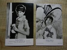 Audrey Hepburn Schauspielerin 2.Original Rüdel Filmpostkarten "My Fair Lady" u.a