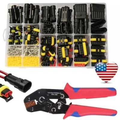 708x 1-6 Pin Car Automotive Waterproof Electrical Wire Connector Plug Marine kit - Image 1 of 4