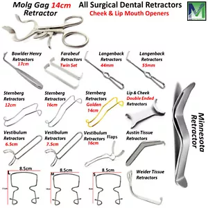 Dental Surgical Retractors Cheek & Lip Orthodontic Mouth Opener Oral Surgery CE - Picture 1 of 31