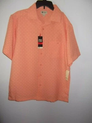 HAGGAR - HOMBRE - CAMISA MANGA CORTA - MELÓN - TALLA PEQUEÑA (AC-29-114) Foto 1 de 3