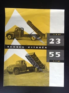 Rare ancienne publicité brochure Bennes Citroen 23 55  TBE  - Picture 1 of 3