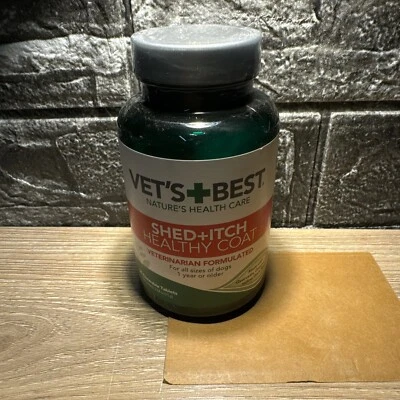 Suplemento Vet's Best Healthy Coat Shed & Pitch Relief para perros, 50 unidades Foto 1 de 4
