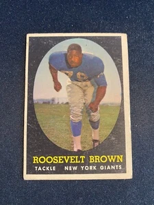 1958 TOPPS FOOTBALL #102 ROOSEVELT MARRONE!! SPEDIZIONE 1€!! - Foto 1 di 2
