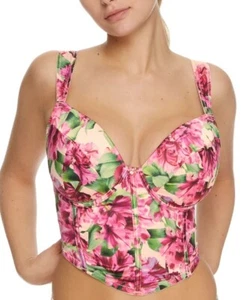 Pour Moi BLOOM Couture Floral Underwire Bustier, US 34I, UK 34G - Picture 1 of 4