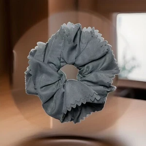 Classic Gray Hair Scrunchie: Oversized Gray Lace Scrunchie for All Hair Types - Picture 1 of 2
