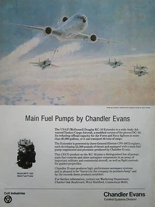 12/1980 PUB CHANDLER EVANS FUEL PUMPS KEITH FERRIS KC-10 EXTENDER F-15 EAGLE AD - Picture 1 of 1