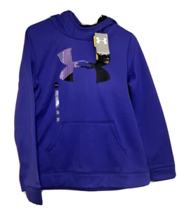 UNDER ARMOUR LOOSE FIT Purple Hoodie Hooded Sweatshirt YOUTH XL - Picture 1 of 2