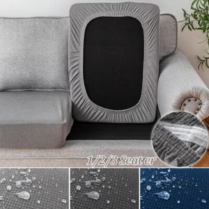Waterproof Jacquard Sofa Seat Cushion Covers Stretch Couch Protector Slip Covers - Picture 1 of 24