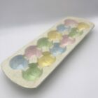 Carton d'œufs en céramique affichage de Pâques pastel Gund vacances douzaine d'œufs décoration de printemps