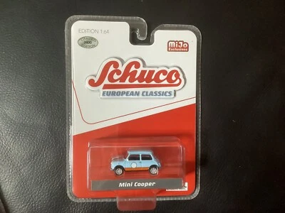 1:64 Schuco Mijo European Classics 452024200 Mini Cooper, blau, limitiert S2 - Bild 1 von 3