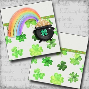Pot O' Gold NPM - 2 páginas de álbum de recortes prefabricadas - diseño EZ 5945 - Imagen 1 de 2
