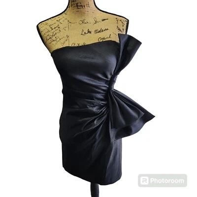 Vestido Poesía Sin Tirantes Juniors Talla Med Y2K Artístico Cóctel Avanguardia Sexy Fiesta Foto 1 de 4