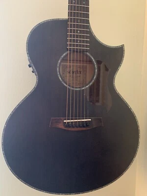 Schecter Orleans Stage 7弦原声电吉他-缎面黑色 — 第 1/4 张图片