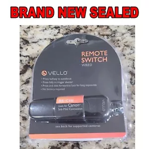 Vello RS-C1II Wired Remote Switch for Select Canon/Pentax/Contax/Samsung SEALED - Picture 1 of 2