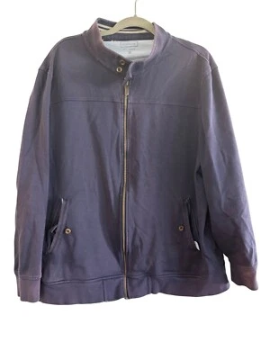Club Room Mens 3XL Navy Full-Zip Jacket Casual Wear Cotton Blend - Image 1 of 4