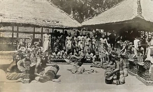 Rare Antique (1920s) South Asian Balinese Native Tribe Real Photo Postcard RPPC - Picture 1 of 2