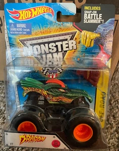 HOT WHEELS MONSTER JAM DRAGON 1/64 2014 BATTLE SLAMMER SERIES  *NEW* - Picture 1 of 2