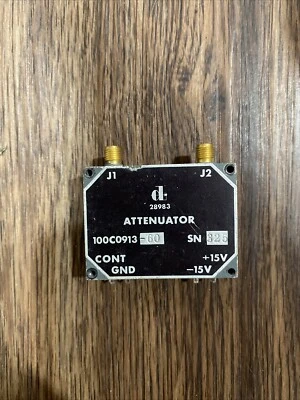 100C0913 DAICO IND. ATENUADOR VARIABLE +15V/SMA NUEVO STOCK ANTIGUO Foto 1 de 4