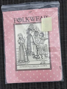 Folkwear Sewing Pattern #227 Edwardian Bridal Gown Uncut 1984 - Picture 1 of 7