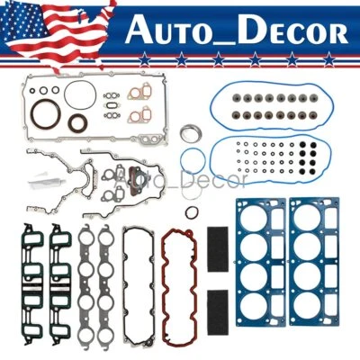 For 07-13 Cadillac Chevrolet Sierra 1500 GMC Yukon 6.0 6.2 VIN Y Full Gasket Kit - Image 1 of 4