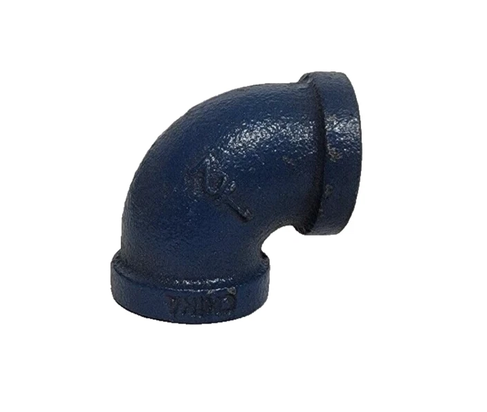 Painted Blue 1/2 female 90° Elbow, Steel Pipe Fittings - Lot of 16 - Imagem 1 de 1