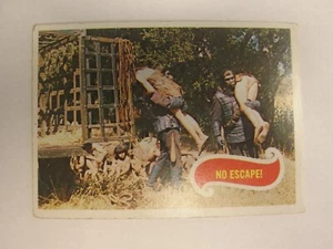 🦍 Tarjeta coleccionable 1967 Topps Planet of the Apes #12 “¡NO ESCAPE!” • Ciencia ficción de colección - Imagen 1 de 2