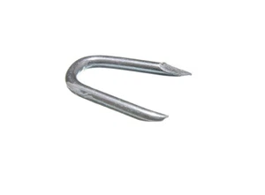 100 X Galvanizada Cincado Clima Prueba Acero Grapas Clavo en U 30mm Largo - New - Imagen 1 de 1