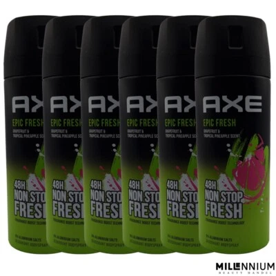 Axe Epic Fresh 6x 150ml Deo Deospray Deodorant Bodyspray Spray Herren Men