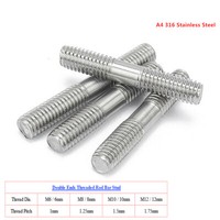 Grade 8.8 Steel M8 M10 M12 Double End Threaded Rod Bar Bolt Stud Connectors Grade 8.8 Steel M8 M10 M12 Double End Threaded Rod Bar Bolt Stud Connectors