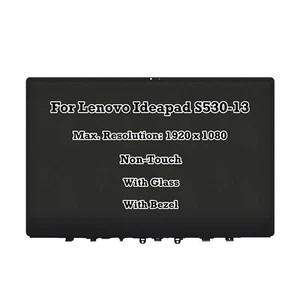 LED LCD Screen Display front Glass Assembly For Lenovo ideapad S530-13IML 81WU - Picture 1 of 4