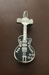Hard Rock Cafe Black Guitar All Access - Love All Serve All PIN - NIP - Picture 1 of 5