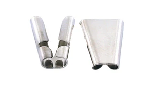 FOUR ONE INCH x 4/5 INCH SILVER COLOR SLIDE BOLO TIE FINDING CF699 - Picture 1 of 1