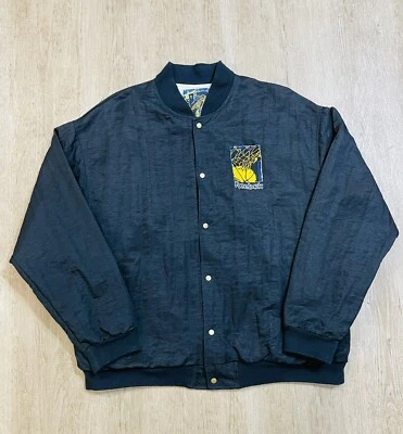 罕见复古锐步刺绣篮球运动员扣篮夹克 X 大号 — 第 1/4 张图片