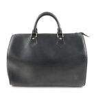 Auth Louis Vuitton Epi Speedy 30 Leather Hand Bag Black Noir M59022 Used F/S