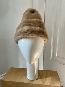 Vintage 60er Jahre Irene of NY blonder Nerz Bienenstock Hut - Bild 1 von 6