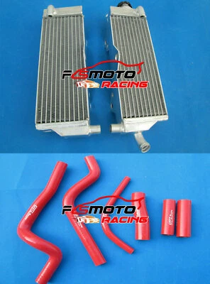 Radiador todo aluminio + manguera roja para HONDA CR500R CR500 CR 500R 1991-2001 PE02 Foto 1 de 4