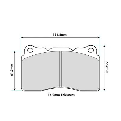 Pastiglie freno anteriori Ferodo DS2500 per Mitsubishi Lancer 2.0 Evo IX 05>07 - FCP1334H - Immagine 1 di 3