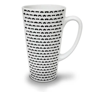 Taza con leche Wellcoda Hippie patrón bigote 12/17 oz - Imagen 1 de 15