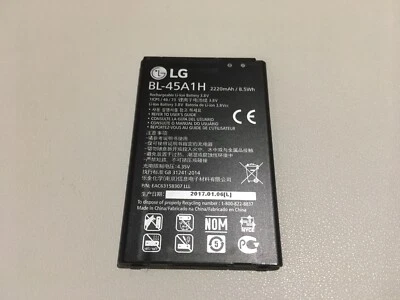 二手 原始设备制造商 TRACFONE LG K10 高级 L62VL 替换电池 BL-45A1H 2220mAh 3.8V — 第 1/2 张图片