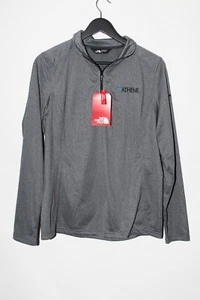 NWT The North Face Ladies Tech 1/4-Zip Fleece Gray Heather Branded size L - Picture 1 of 8