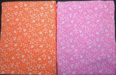 Lote de 2 Mantas Receptoras Franela Carters Rosa Naranja Floral Algodón 28x37 Bebé Foto 1 de 4