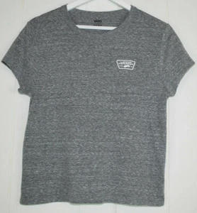 Vans Youth Large L T-Shirt Graphic Tee Gray White Skateboard CA NY Since 1966  - Picture 1 of 3