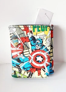 Marvel Comic Slim Fold Wallet with Collectible Tin Box Captain America. - Picture 1 of 10