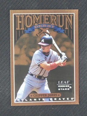 Chipper Jones 1998 Leaf Rookies and Stars #16 of 20 Home Run Derby /2500 - Image 1 of 2