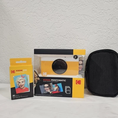 NUEVA CÁMARA DIGITAL KODAK Printomatic impresión instantánea a todo color amarilla con estuche Foto 1 de 4