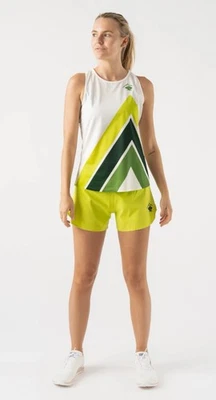 二手状况完好 兔子 - Switchback 背心 - 白色绿峰 - 女式 L 码 — 第 1/4 张图片