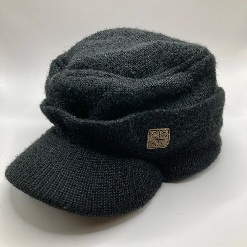 Carbón Adulto OS Negro Mezcla de Lana Radar Visera Ala Tejido Gorro Utilidad Exterior Foto 1 de 4