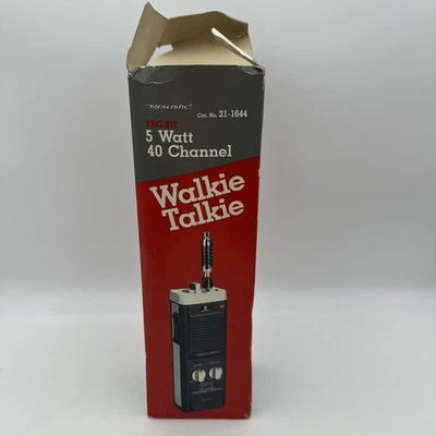 Realistic TRC-217 Walkie Talkie 40 Channel Transceiver 5 Watts Radio Shack - Image 1 of 4